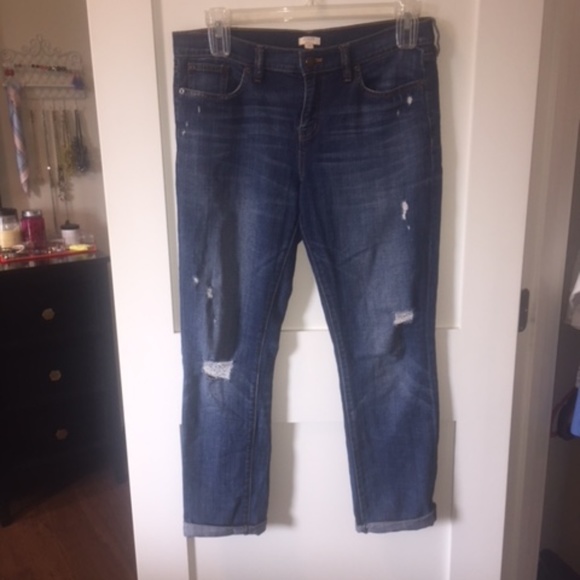 J. Crew Denim - J. Crew - Distressed Boyfriend Jeans
